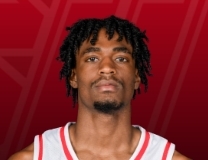 Dashon Gittens with the massive block at the rim