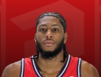 Mari Jordan drills basket vs. VMI Keydets