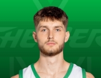 Wyatt Fricks with the massive block at the rim