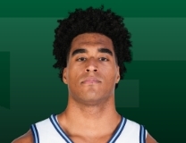 David Fuchs with the massive block at the rim