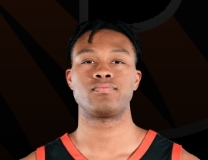 Jacob Huggins with the massive swat at the rim