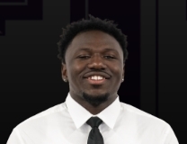 Chris Mpaka with the massive block at the rim