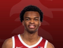 Ebuka Okorie hits the shot vs. Portland Pilots