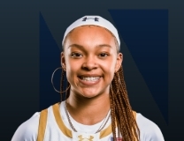 Hannah Hidalgo goes high off glass for Notre Dame and-1