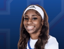 Ore Ogunwolere hits the basket vs. Jacksonville State Gamecocks