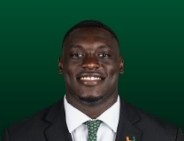 Picked! Wesley Bissainthe hauls in the interception