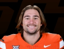 Picked! Parker Robertson hauls in the interception