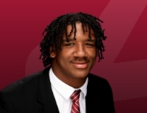 Daniel Hill rushes forward for a Bama TD